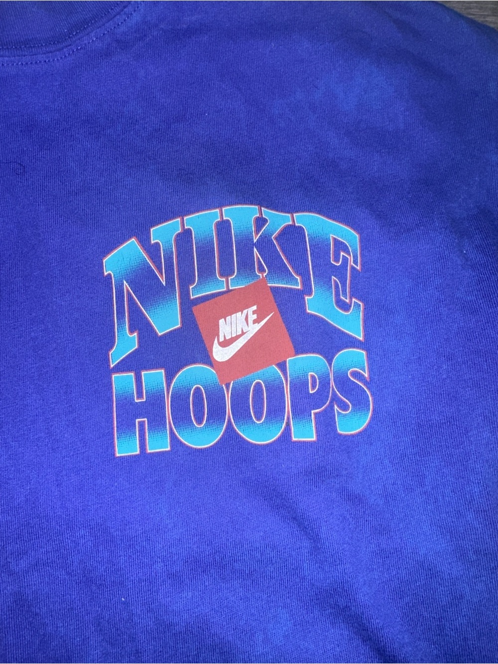 Nike Blue Graphic Hoops Tee with Net & Ball - Picture 4 of 6
